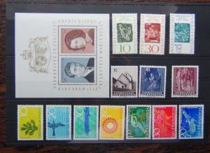 Liechtenstein 1964 Xmas 1965 Painter 1966 Nature 1967 Sagas R Wedding M/S MNH