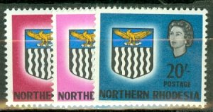 LC: Northern Rhodesia 75-88 MNH CV $62.30; scan shows only a few