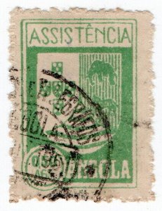 (I.B) Portugal Colonial Revenue : Angola Charity Tax 50c