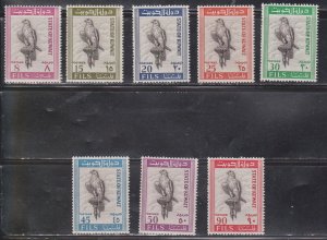 KUWAIT Scott # 291-8 MH - Bird - Falcon CV $47.50