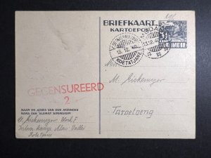 1940 Netherlands Indies Postcard Cover Medani to Tarutung