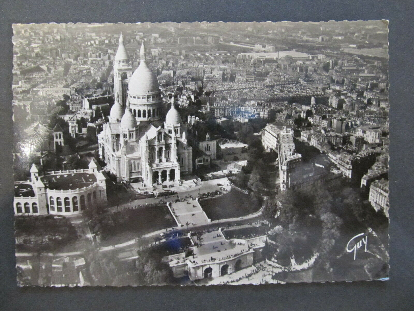 4985 Cartolina Postcard En Avion Sur Paris La Basilique du Sacre-Coeur ...