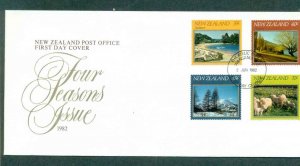 New Zealand 1982 Scenic Four Seasons FDC lot50442
