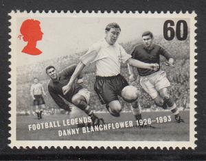 Great Britain 1996 MNH Scott #1667 60p Danny Blanchflower - Soccer Legends