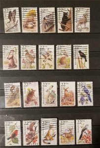 US 1987 American Wildlife Animals Used Stamp Lot G4706