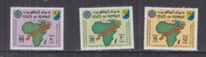 KUWAIT, 1983 Viral Diseases Conference set of 3, mnh.