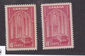 CANADA # 214-241a VF-MNH CHAMBERS NOT CLOTHE CAT VALUE $40.50 @ 20%
