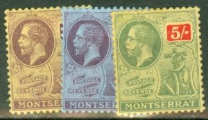 IF: Montserrat 43, 45-51 mint CV $44.60; scan shows only a few