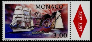 Monaco 2027 + tab MNH Yacht Club of Monaco, Ships