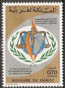 1974 Morocco Scott 315 Rotary International MNH