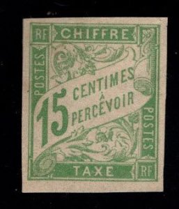 French Colonies Scott J17 MH* Postage Due stamp