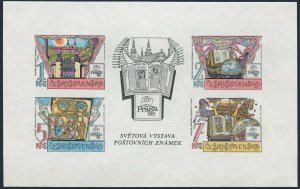 Czechoslovakia 2704b sheet,MNH.Mi Bl.80. PRAGA-1988.Museum,National Literature.