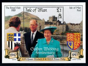 [73149] Isle of Man 1997 Royalty Wedding QEII Souvenir Sheet MNH