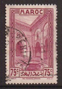 French Morocco   #137   used  1933   Court at Fez  75c