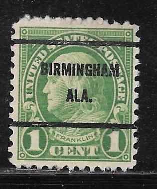 USA 632: 1c Franklin, Birmingham, Ala. Precancel, used, F