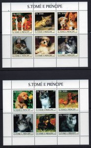 Saint Thomas Scott 1519-1523 MNH! Complete Set! Cats Dogs! 1