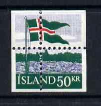 Iceland 1958 40th Anniversary of Flag 50k with misplaced ...