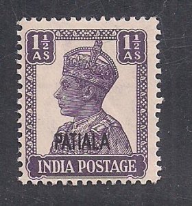 INDIA - PATIALA   SC# 107   FVF/MNH