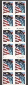 2005 US Scot t#3972a (39c) Lady Liberty & US Flag, Booklet of 20 MNH P#V1111