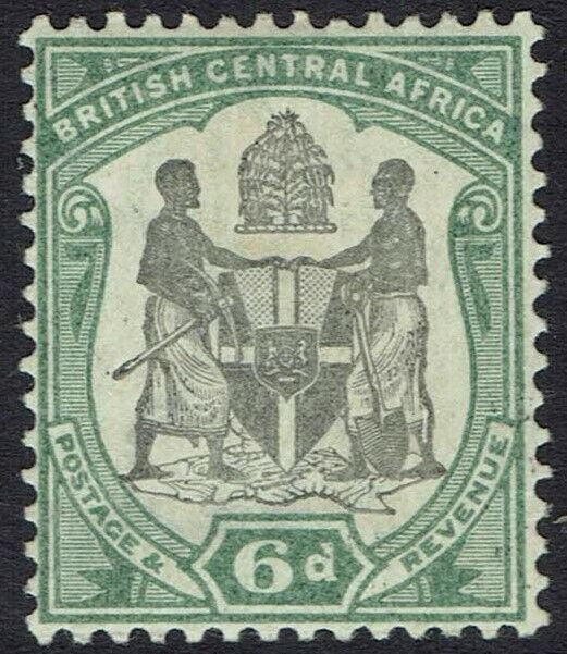 BRITISH CENTRAL AFRICA 1897 ARMS 6D