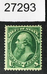 US STAMPS # O61 MINT OG H CAT. $290 LOT #27293