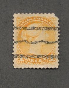 Canada  1873 , SQ, Precancel Type T, VF-Used # 35
