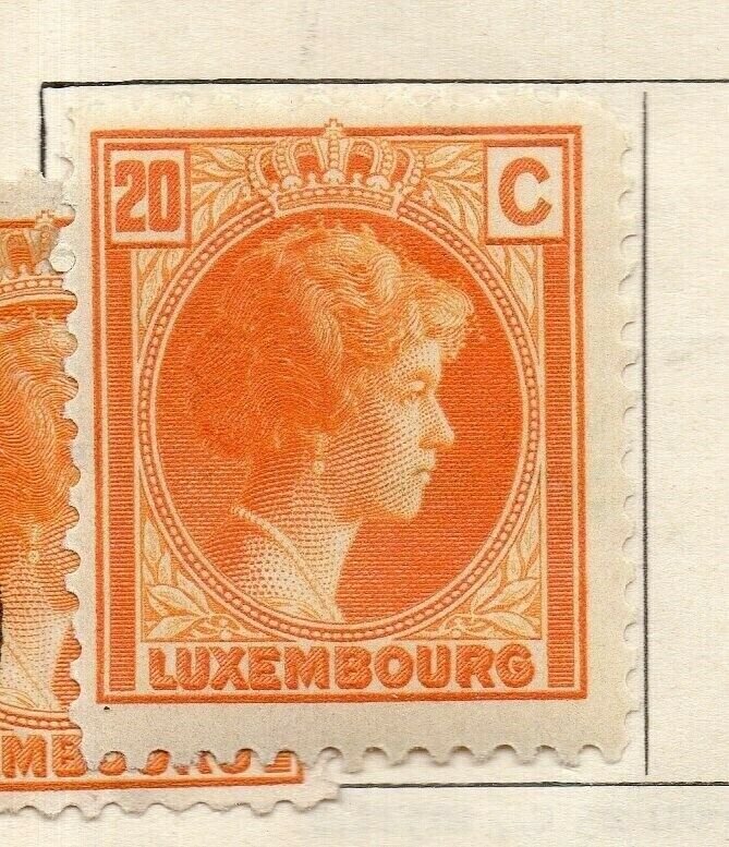 Luxemburg 1926-27 Early Issue Fine Mint Hinged 20c. NW-191807