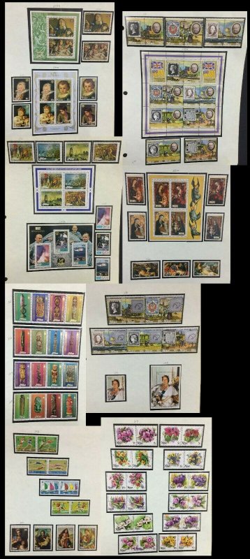 MOMEN: NIUE TIL 1989 COLLECTION MINT OG CAT. $950 LOT #61000-7