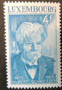 Luxembourg 1975 albert schweizer humanitarian theologian 1 values MNH 