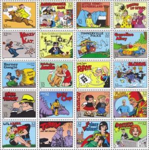 TheStampNut > Scott# 3000 COMIC STRIP CLASSICS COMPLETE SINGLES SET (20) MNH