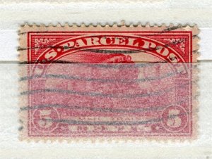 USA; 1912 early Parcel Post pictorial issue fine used 5c. value