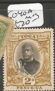 Tonga SG 40a MOG (10chx) 