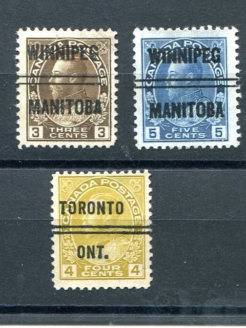 Canada Admiral lot pre cancel  - Lakeshore Philatelics