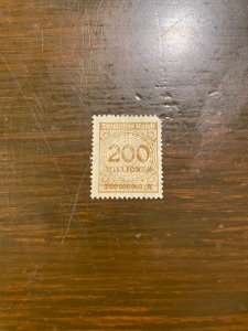 Germany SC 291 Unused 200m Mk (Bestir Brown) Large Number (1) VF/XF