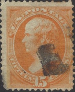 US Scott #152 Used Fine 1870 15 Cent Daniel Webster Stamp