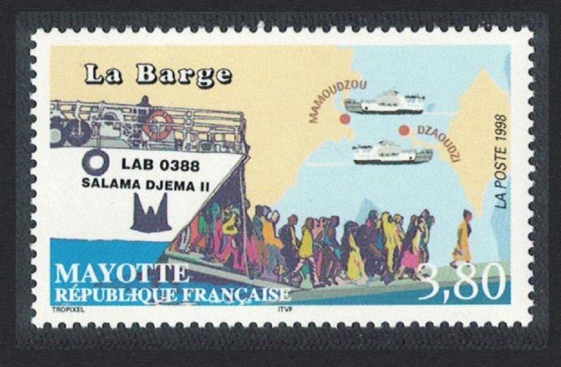 Mayotte Mamoudzou-Dzaoudzi Ferry Ship 1998 MNH SG#80