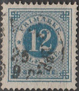 Sweden, #32 Used From 1877-79,  CV-$1.00