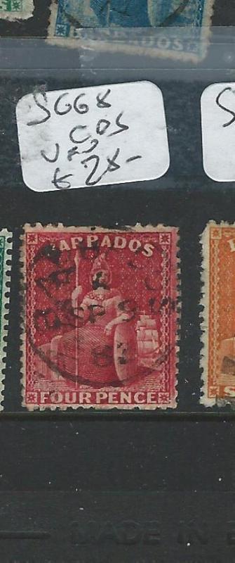 BARBADOS (P1807B) BRITANNIA SG  68  SON CDS  VFU