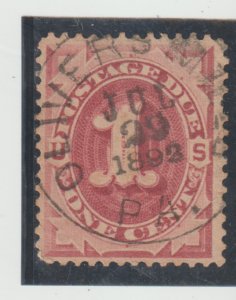 US Scott#J22 VF-XF 1879 1c Postage Due with Town Oliver Pa SON Cancelation