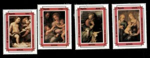 Uganda 1993 - XMAS 93/RAPHAEL - Set of 4 Stamps (Scott #1167-71) - MNH