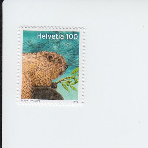 2012 Switzerland Beaver (Scott 1448) MNH