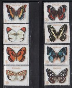 Rwanda 905-12 Butterflies Mint NH