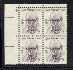 #1845 MNH pb/4 2c Igor Stravinsky 1980-85 Issues