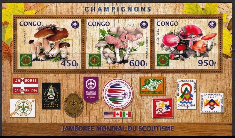 CONGO MUSHROOMS SCOUTS JAMBOREE USA FUNGI CHAMPIGNONS PILZE HONGOS