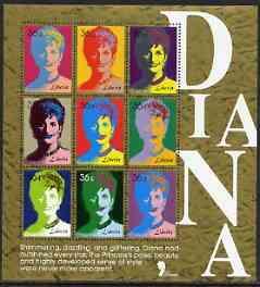 Liberia 1997 Princess Diana Memorial perf sheetlet contai...