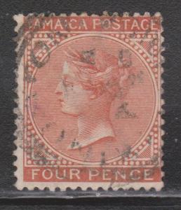 JAMAICA Scott # 22a - Used - Early Queen Victoria Issue