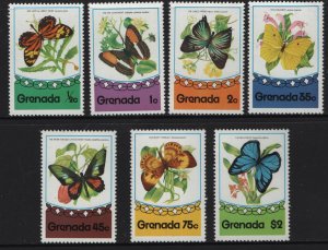 GRENADA  660-666  MNH  BUTTERFLIES SET