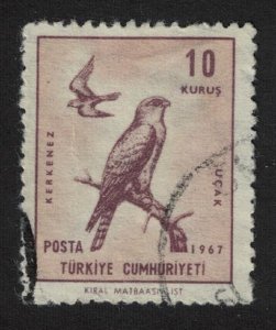 Turkey Common Kestrel Bird 1967 Canc SG#2208