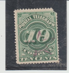 US Scott  #15T1  Used  with Star CXL - Telegraph Stamp. Single corner flaw