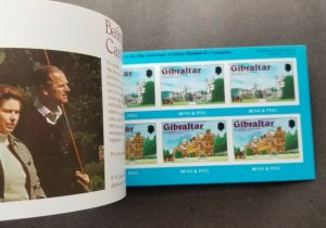 *FREE SHIP Gibraltar Royal Residences 1978 Queen Family Palace (booklet) MNH
